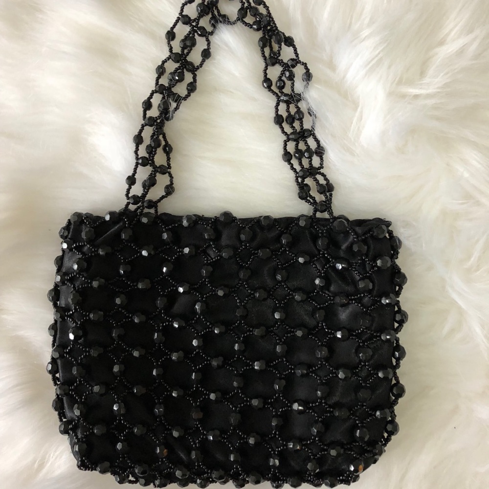 Beaded Black Evening Bag